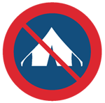 Палатки запрещены