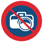 Проводить фото- и видеосъёмку запрещено